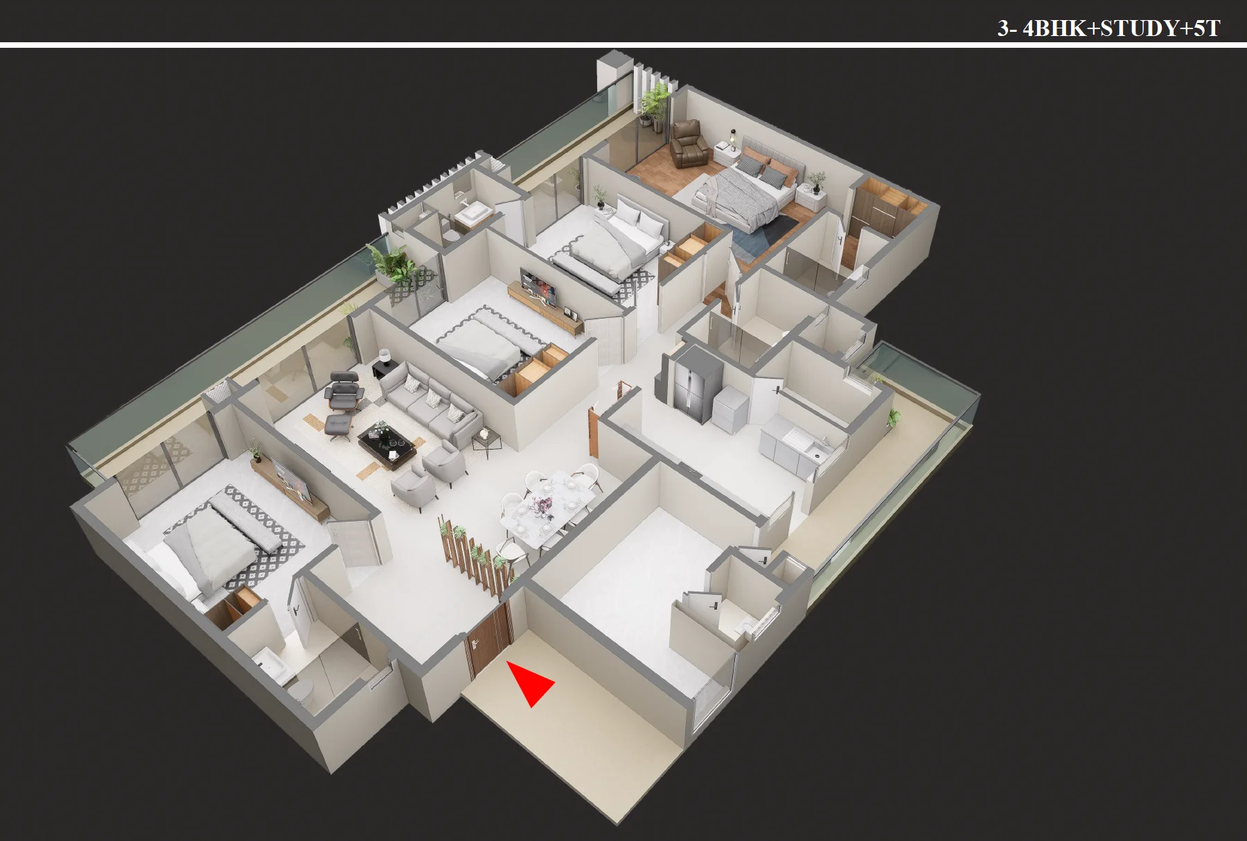 G+35 luxury residential tower under construction